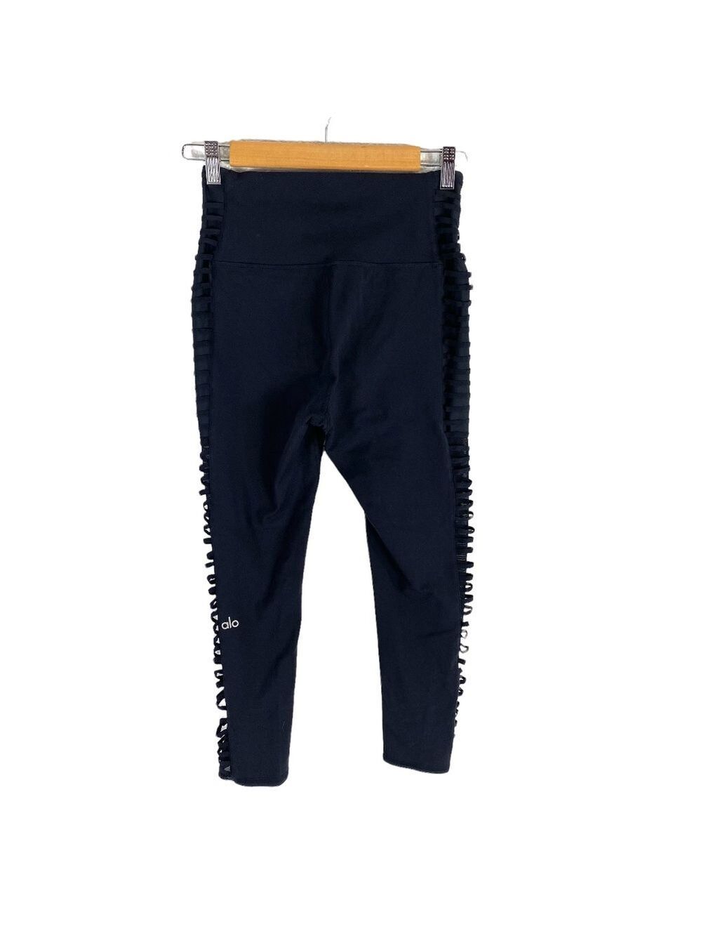 Alo Yoga Cropped Leggings Cut Outs Mesh Medium